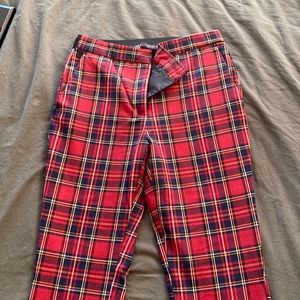 Zara plaid high waisted pants